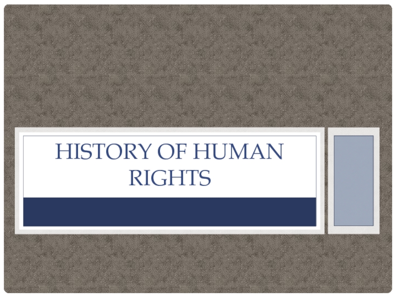 history of human rights presentation