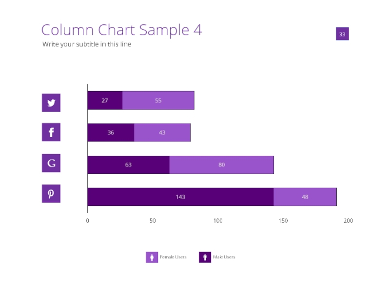 Column Chart Sample 4  01  33 Write your subtitle in this line
