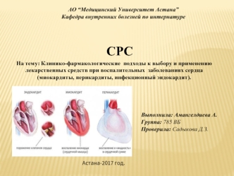 Клинико-фармакологические подходы к выбору и применению лекарственных средств при воспалительных заболеваниях сердца