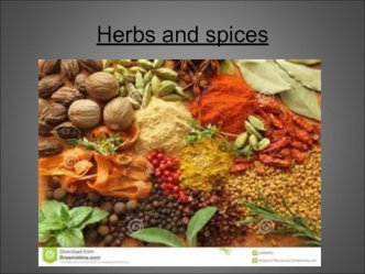 Herbs and spices