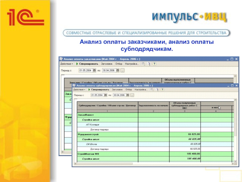 Оплата заказчиком. Анализ заказчиков. Программа 1с 8.3 подрядчик строительства. Таблица анализа оплаты заказчиками. Анализ оплаты от заказчика.