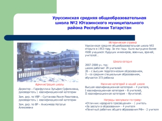 Уруссинская средняя общеобразовательная школа №2 Ютазинского муниципального района Республики Татарстан