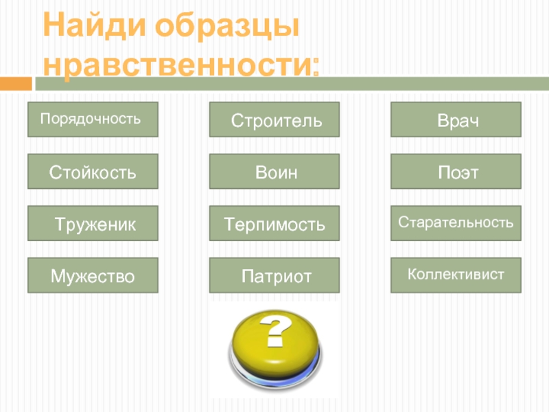 Образцы нравственности в культуре отечества