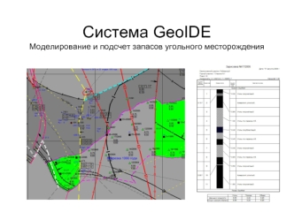 Система GeoIDEМоделирование и подсчет запасов угольного месторождения