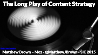 The Long Play of Content Strategy