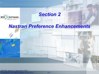 Section 2 Nastran Preference Enhancements