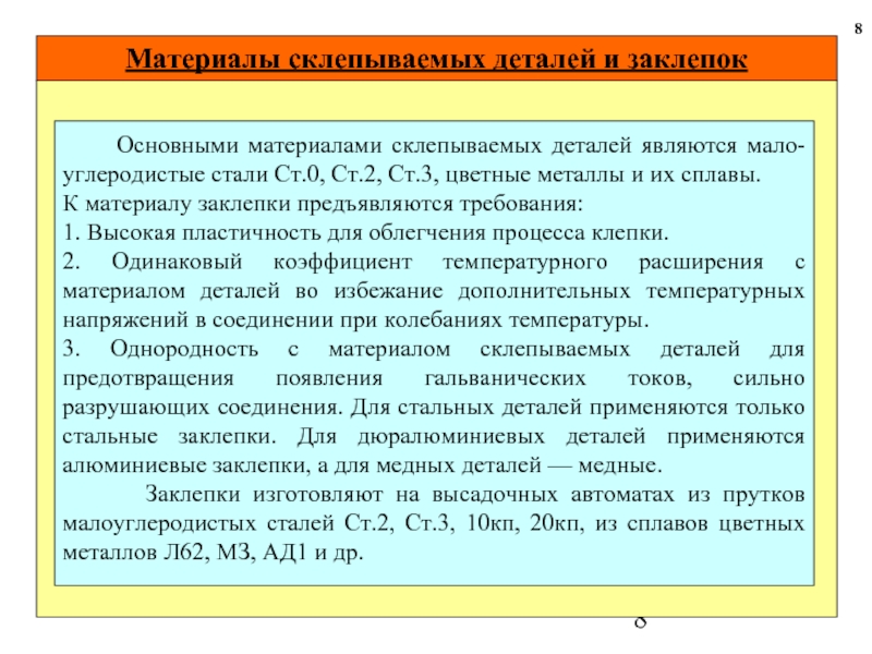 Являться малый. К материалу заклепок предъявляются следующие требования. Основные требования к сплавам. Основные материалы. Клиникотехнологически требования к сплавам.