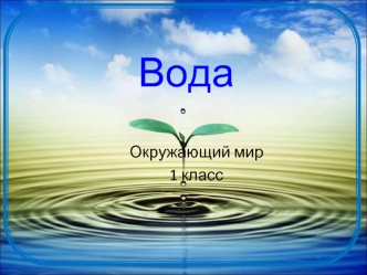 Вода