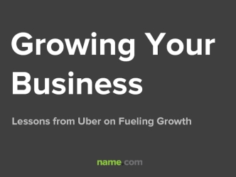 Growing Your Business