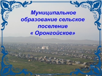 Муниципальное образование, сельское поселение Оронгойское