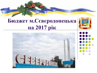 Бюджет міста Сєвєродонецька на 2017 рік