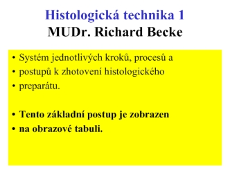 Histologická technika 1