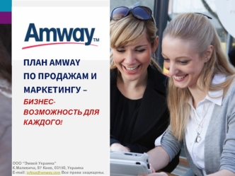 План Amway по продажам и маркетингу – бизнес-возможность для каждого