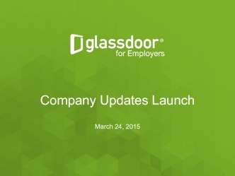 Company Updates Launch