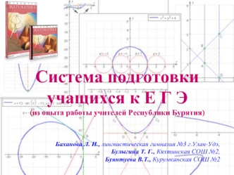 Система подготовки учащихся к Е Г Э(из опыта работы учителей Республики Бурятия)