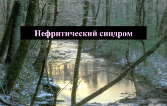 Нефритический синдром. Синдромы почечных заболеваний