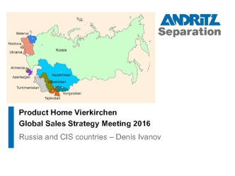 Global sales strategy. Russia and CIS countrie