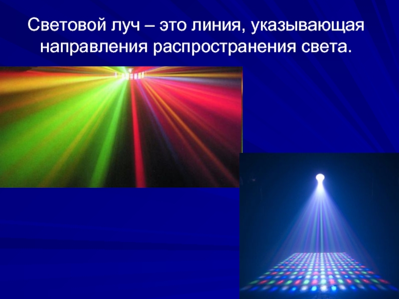 Излучение света название группы понятий. Световой Луч. Световые лучи физика. Световой пучок и световой Луч. Пучок света.