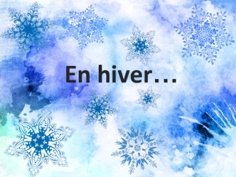 En hiver