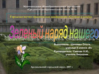 Зеленый наряд нашего города