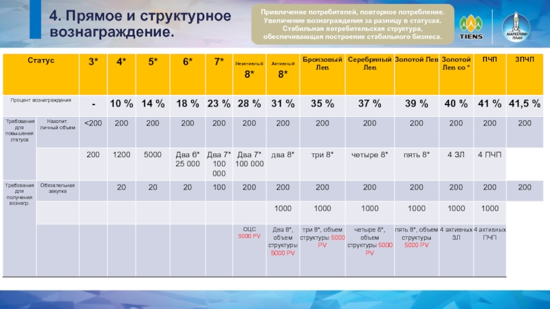 Маркетинг тяньши маркетинг план