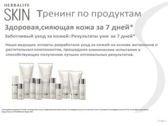 Тренинг по SKIN HERBALIFE