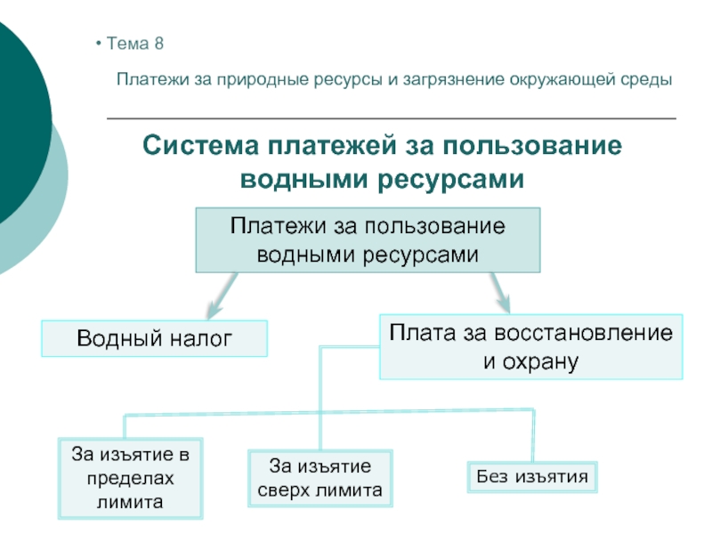 Плата за природные ресурсы презентация