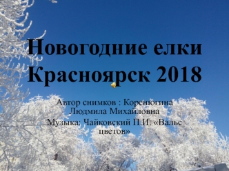Новогодние елки Красноярска 2018