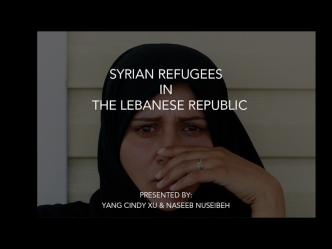 SYRIAN REFUGEES 
IN 
  THE LEBANESE REPUBLIC
