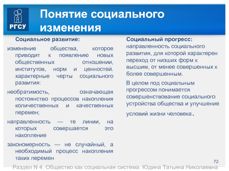 Понятие социального смысла. Концепция социального становления. Понятие социальное. Понятие социального изменения и развития. Социальное изменение и социальное развитие.