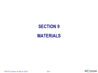SECTION 9MATERIALS