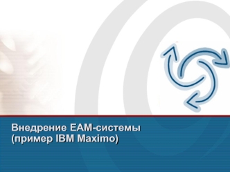 Внедрение ЕАМ-системы (пример IBM Maximo)