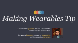 Making Wearables Tip