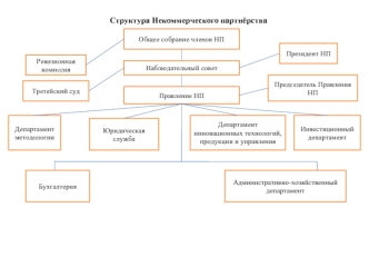 Структура Некоммерческого партнёрства