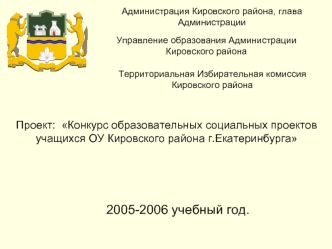 2005-2006 учебный год.