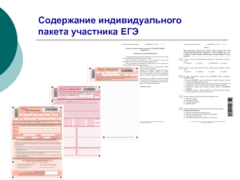 Содержание индивидуального. Индивидуальный пакет участника ЕГЭ. Индивидуальный номер участника ЕГЭ. Как упаковывать бланки ЕГЭ. Свидетельство о рождении участника ЕГЭ.