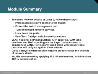 Module Summary