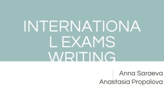 International Exams Writing