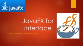 JavaFX for interface
