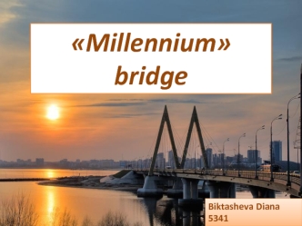 The Millennium bridge
