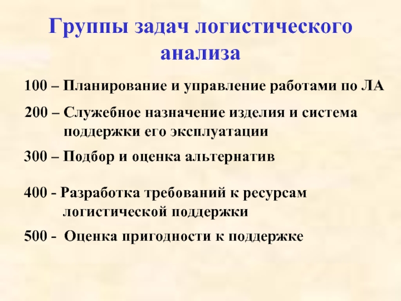 Задачи гр. Основные задачи логистического анализа. Задачи анализа логистических систем. Группы задач. Цели и задачи анализа логистических систем.