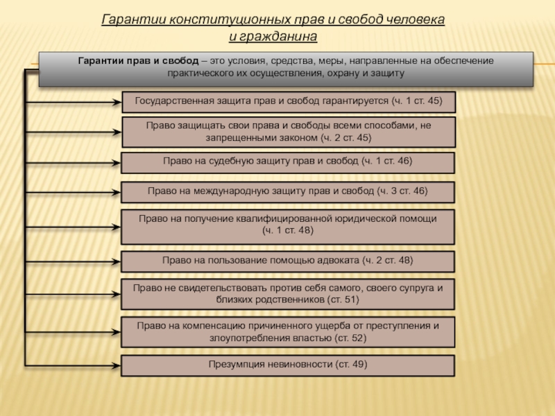 Конституционное обеспечение