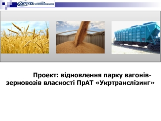 Проект. Відновлення парку вагонів-зерновозів власності ПрАТ Укртранслізинг