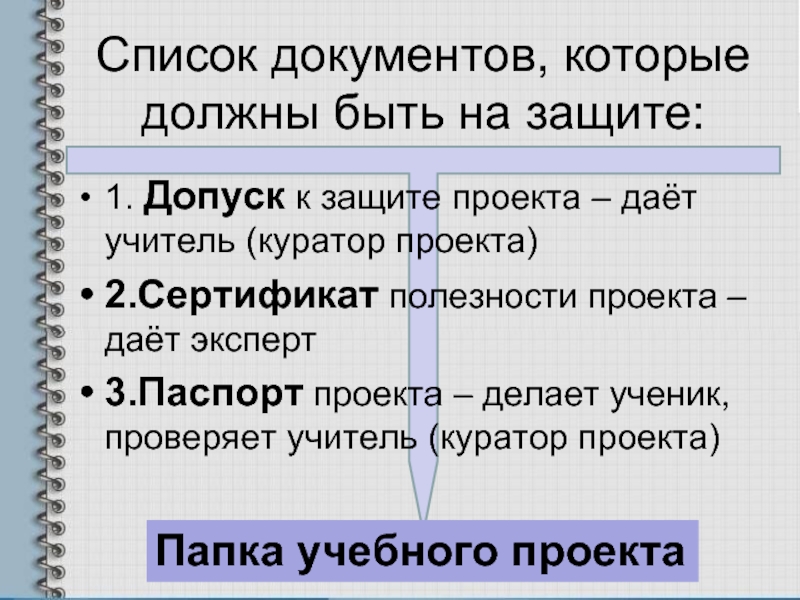 Допуск к защите проекта