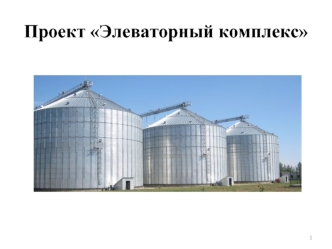 Проект Элеваторный комплекс