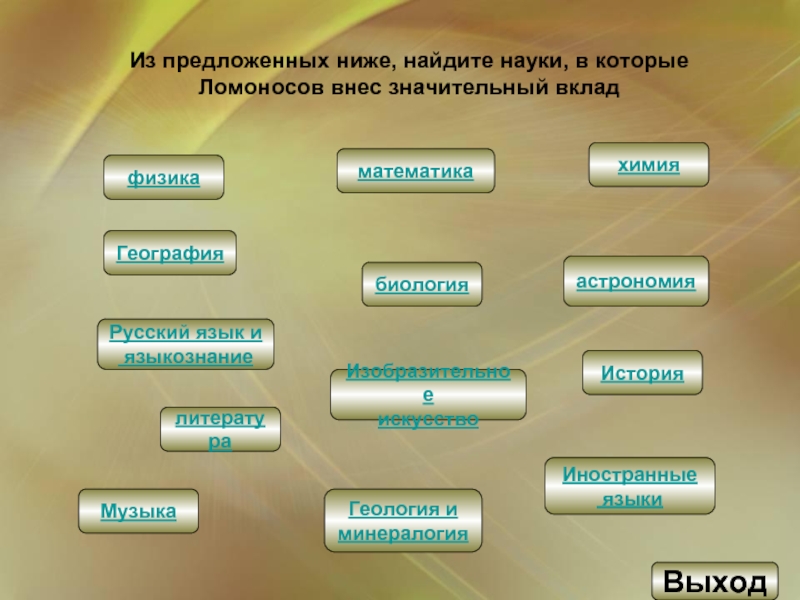 Поиск наук. Физика химия биология. Физика, биология, литература. Биология география история. Химия биология литература математика физика.