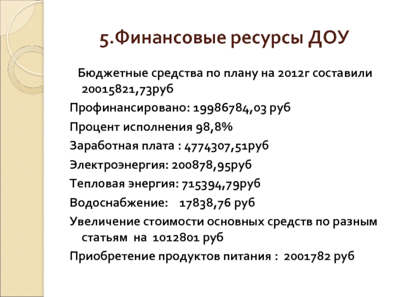 Ресурсы доу. Финансовые ресурсы в ДОУ. Ресурсы в ДОУ. Бюджет ДОУ И его составляющие.