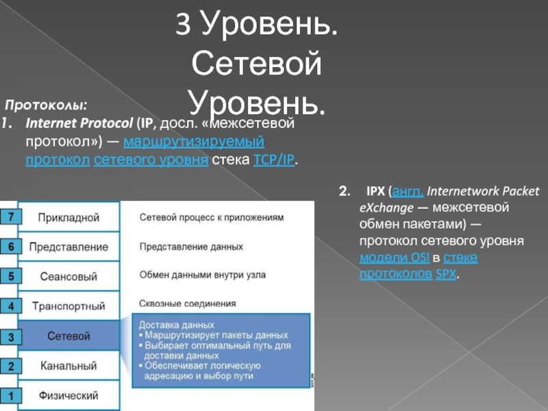 Сетевые протоколы презентация