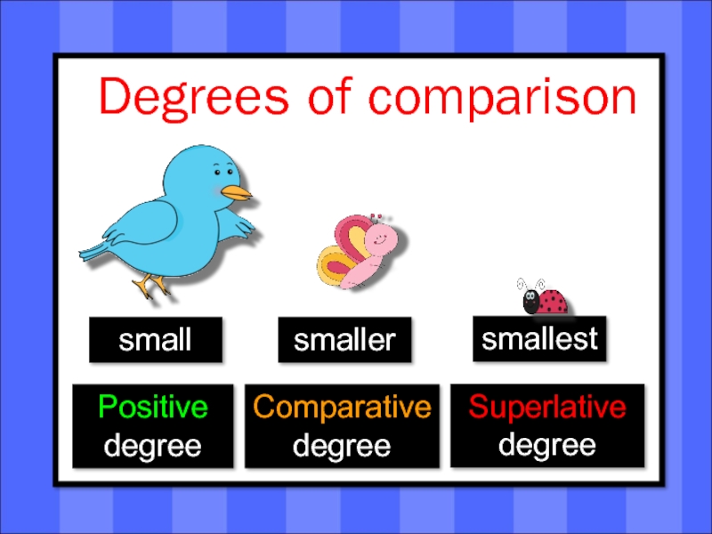 Use degrees of comparison. Degrees of Comparison of adjectives. Degrees of Comparison для детей. Small Comparative and Superlative. Degrees of Comparison in adjectives.
