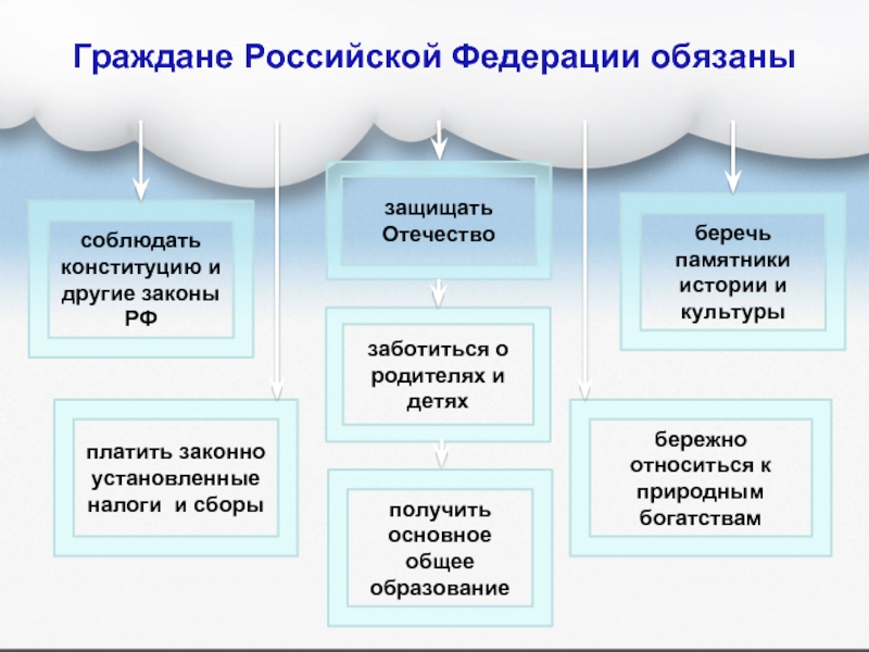 Права гражданина рф схема